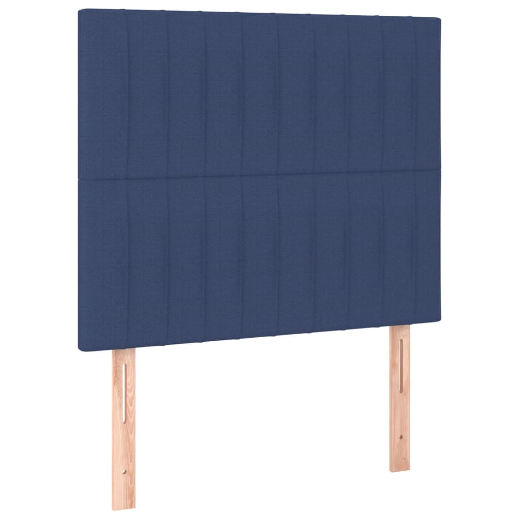 Bettgestell ohne Matratze Blau 90x200 cm Stoff