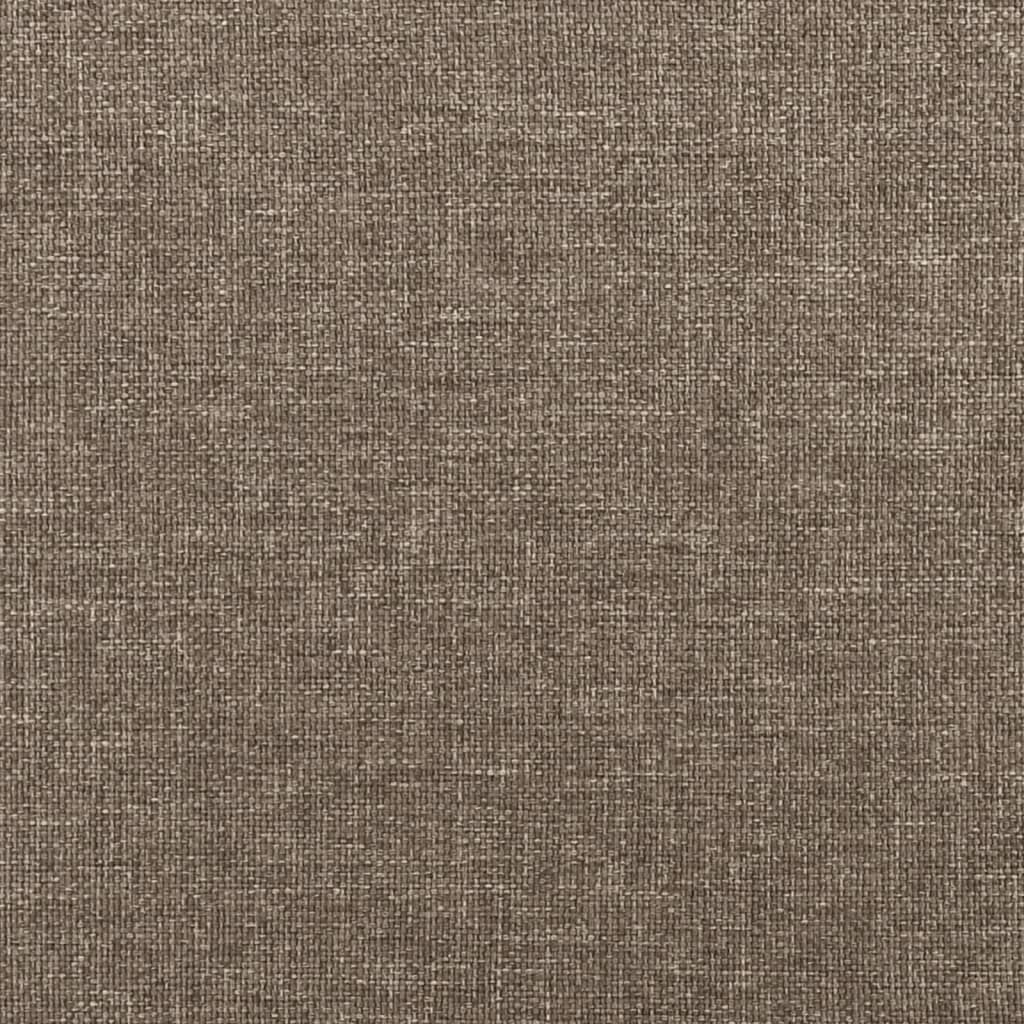 Bettgestell ohne Matratze Taupe 90x200 cm Stoff