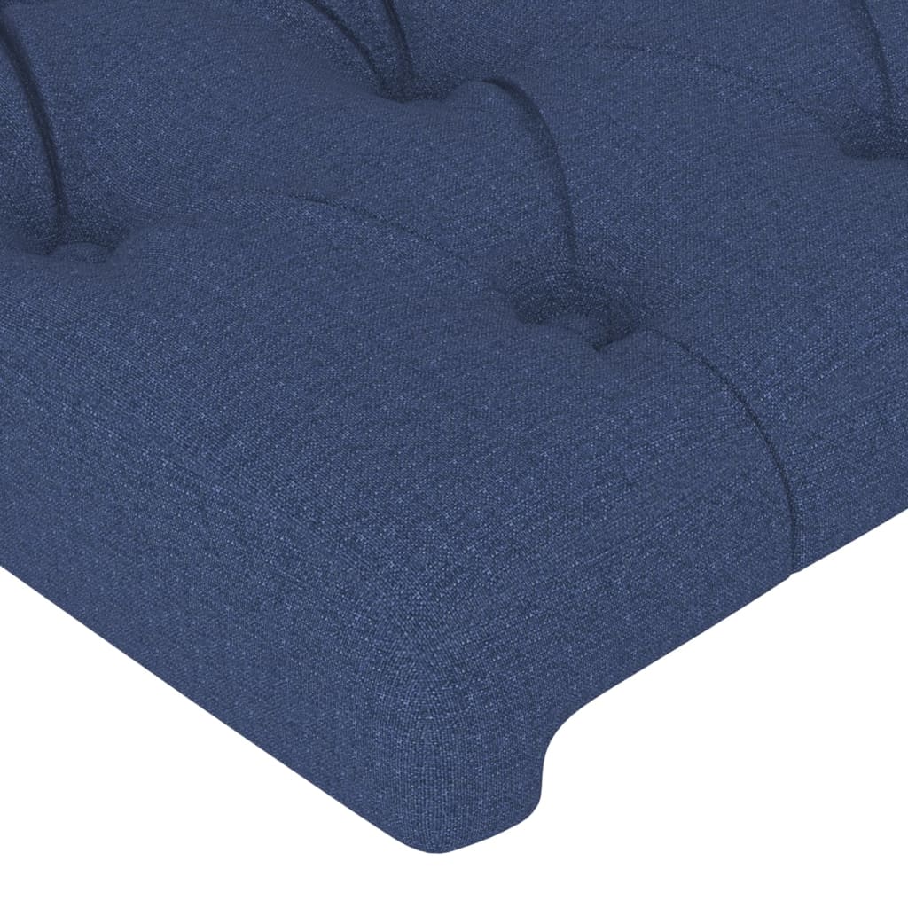 Bettgestell ohne Matratze Blau 90x200 cm Stoff