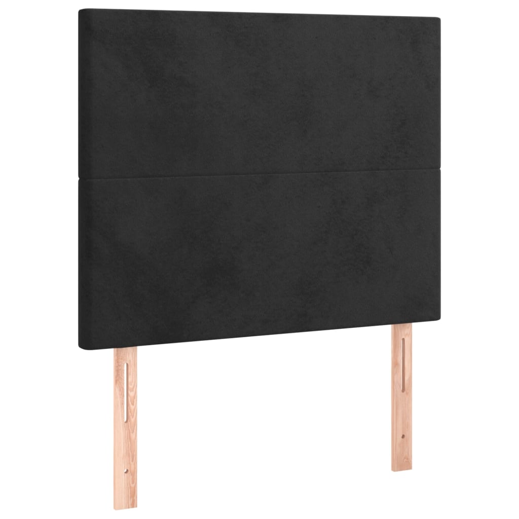 Bettgestell ohne Matratze Schwarz 120x200 cm Samt