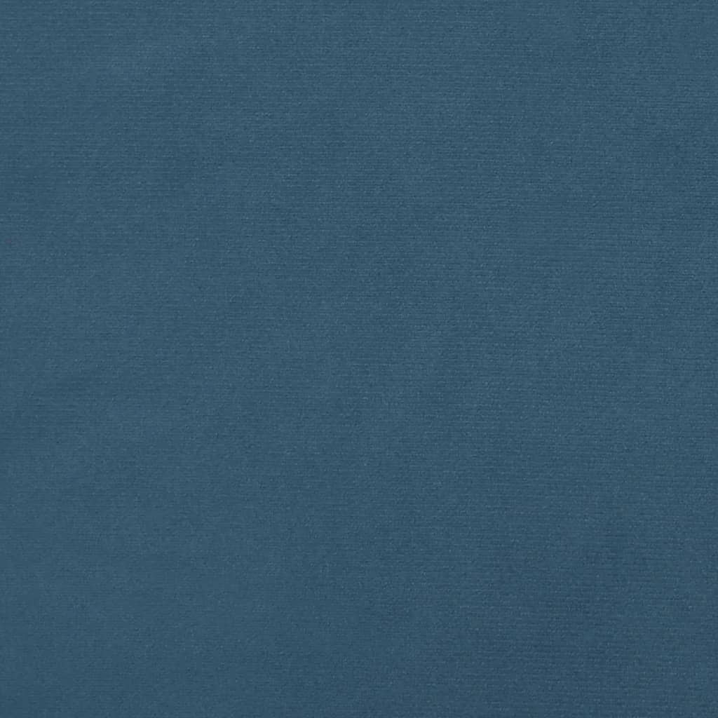 Bettgestell ohne Matratze Dunkelblau 140x190 cm Samt