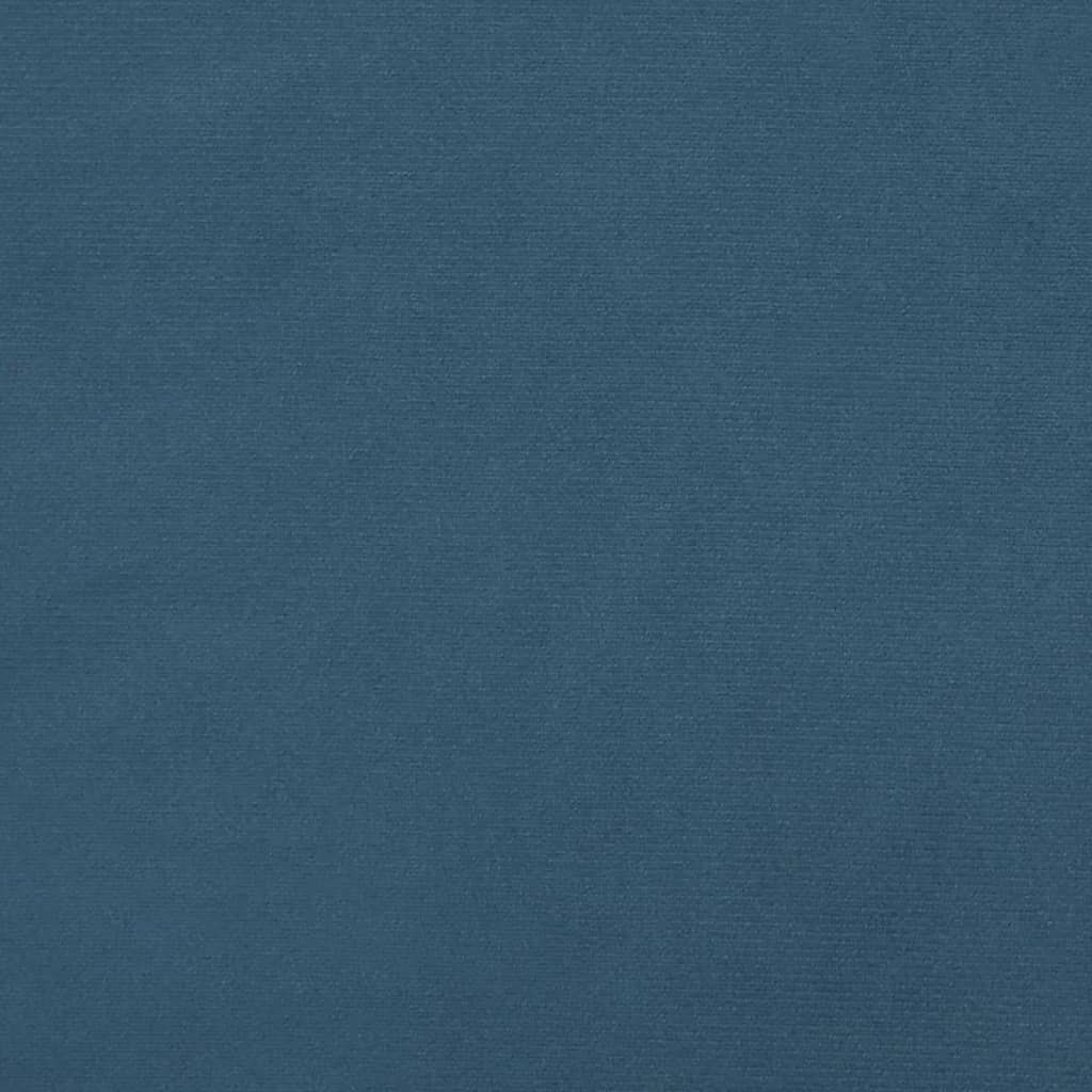 Bettgestell ohne Matratze Dunkelblau 160x200 cm Samt