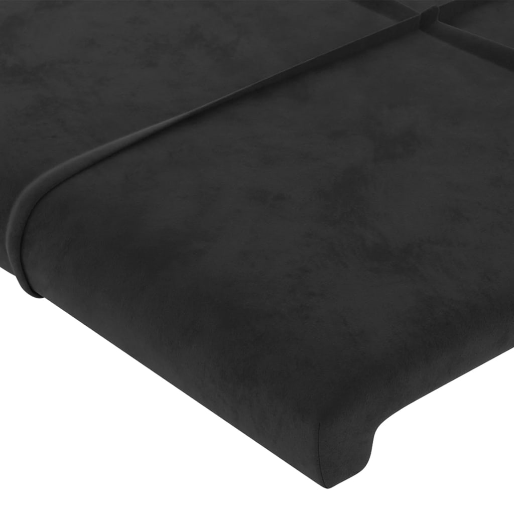 Bettgestell ohne Matratze Schwarz 200x200 cm Samt