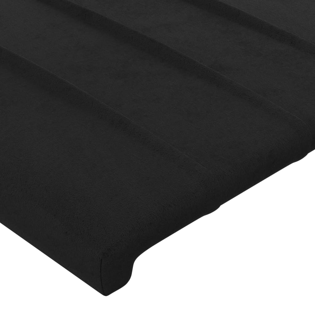 Bettgestell ohne Matratze Schwarz 200x200 cm Samt