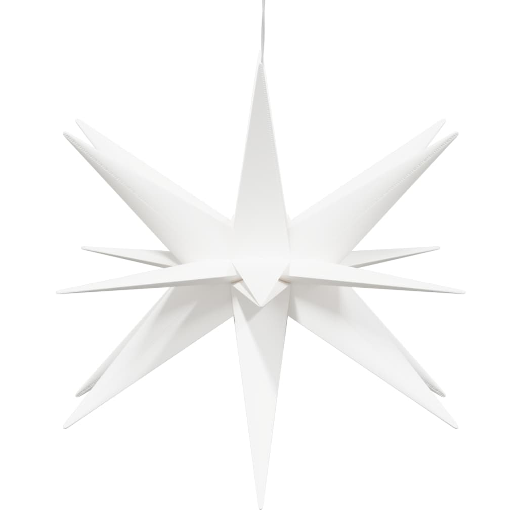LED Christmas stars 3 pieces. Foldable white