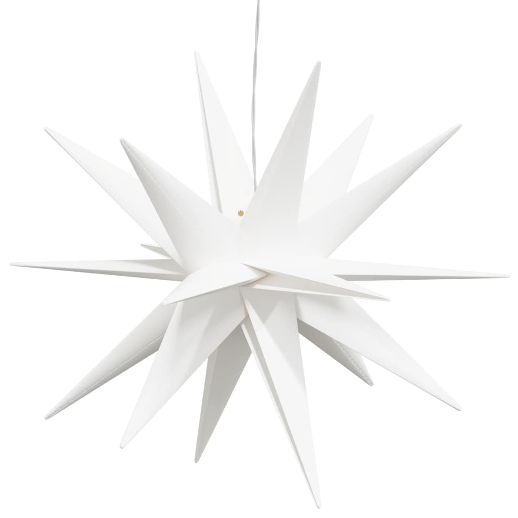 LED Christmas stars 3 pieces. Foldable white