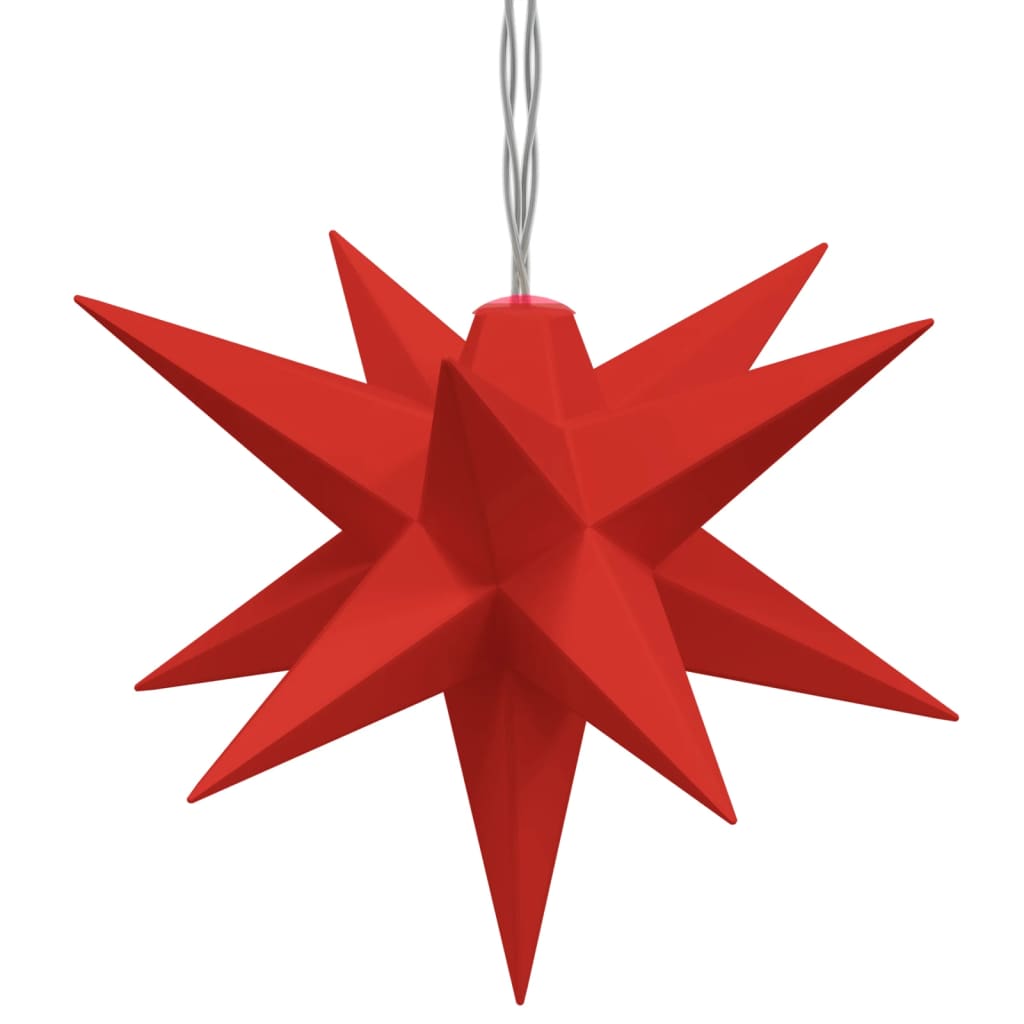 LED Christmas stars 10 pcs. Red 10 cm