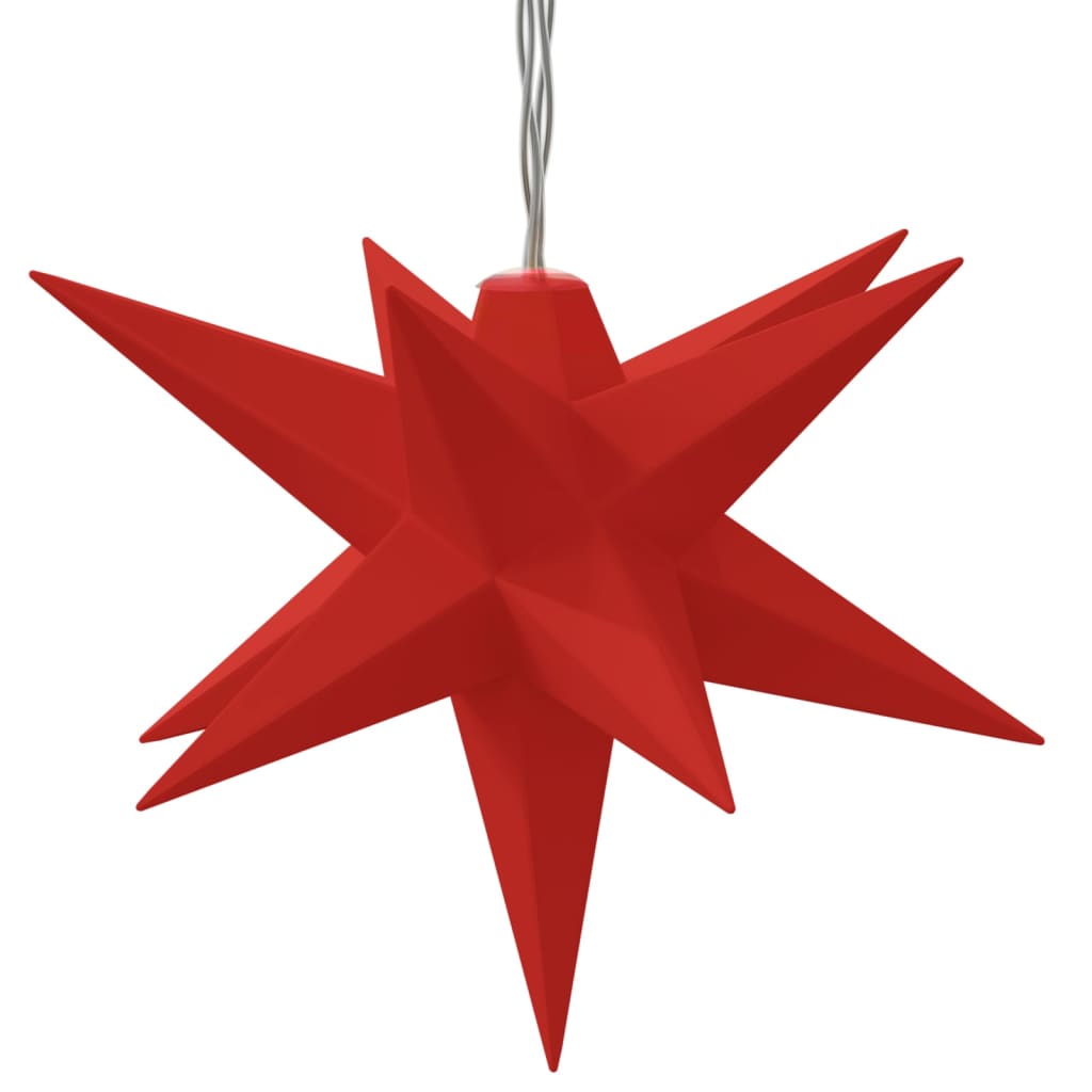 LED Christmas stars 10 pcs. Red 10 cm