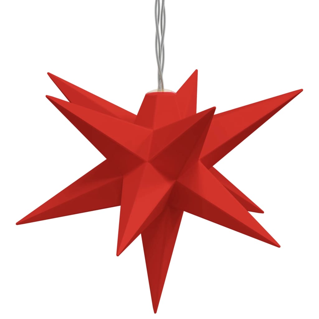 LED Christmas stars 10 pcs. Red 10 cm