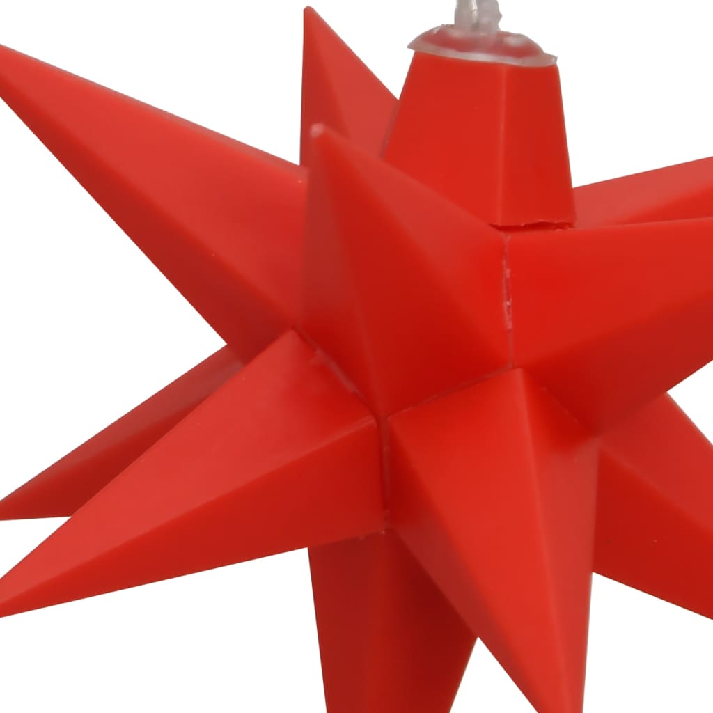LED Christmas stars 10 pcs. Red 10 cm