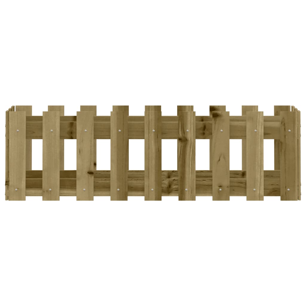 Palissade de lit surélevé design 100x30x30 cm bois de pin imprégné
