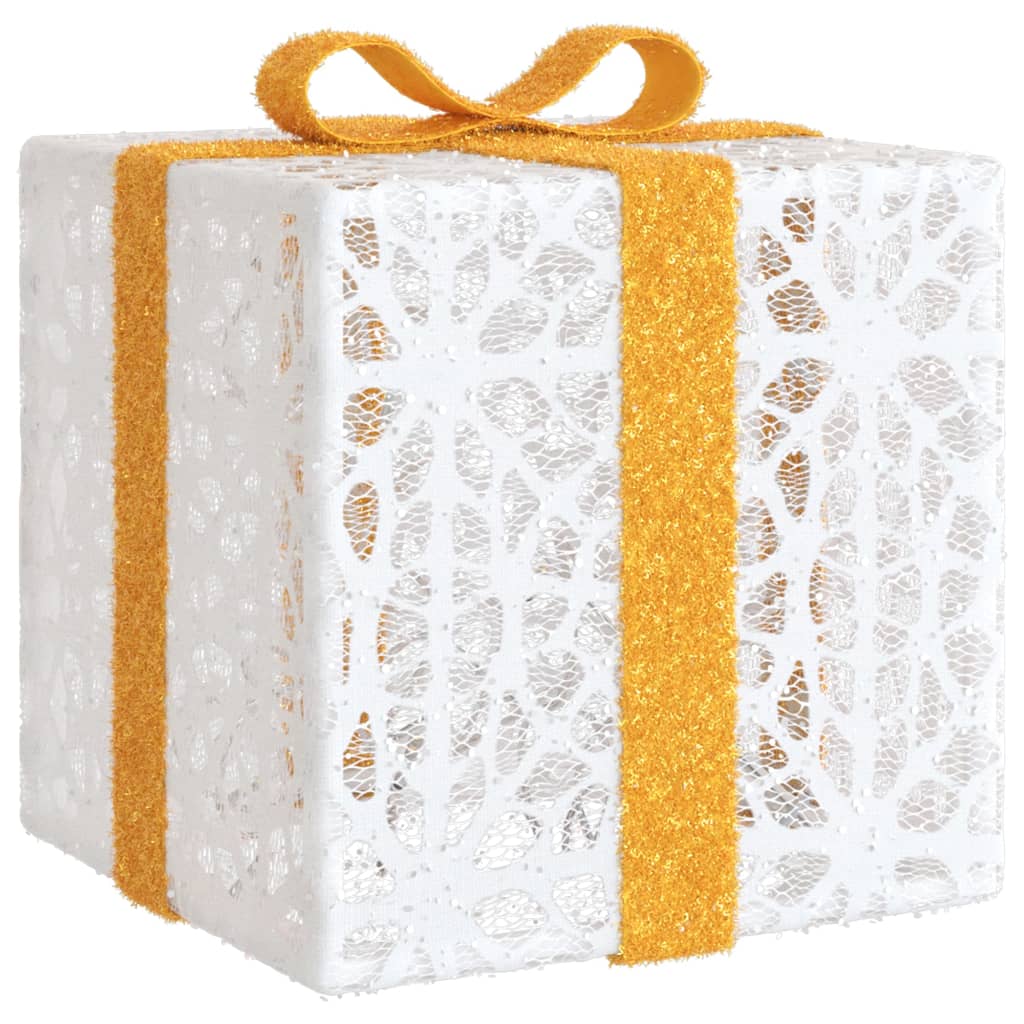 Coffrets cadeaux lumineux 3 pièces 64 LED blanc chaud