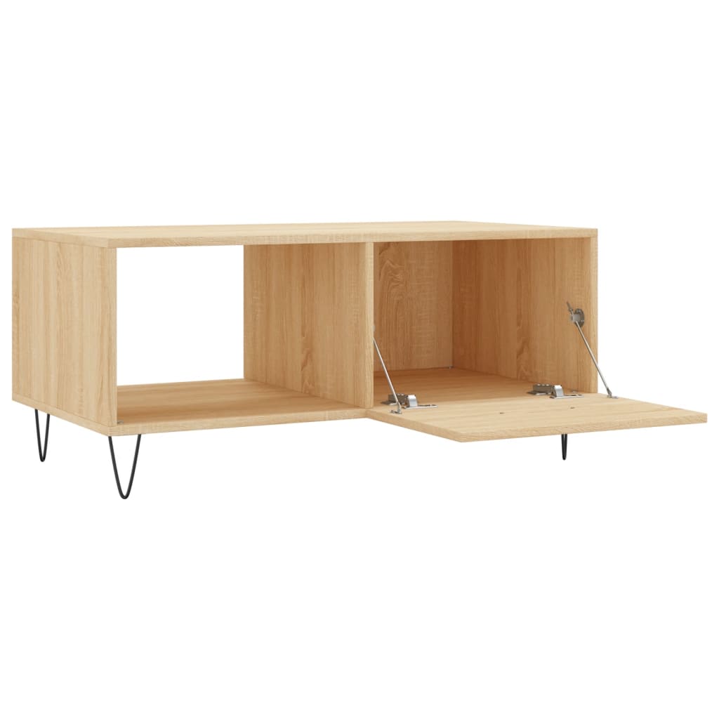 Coffee table Sonoma oak 90x50x40 cm made of wood