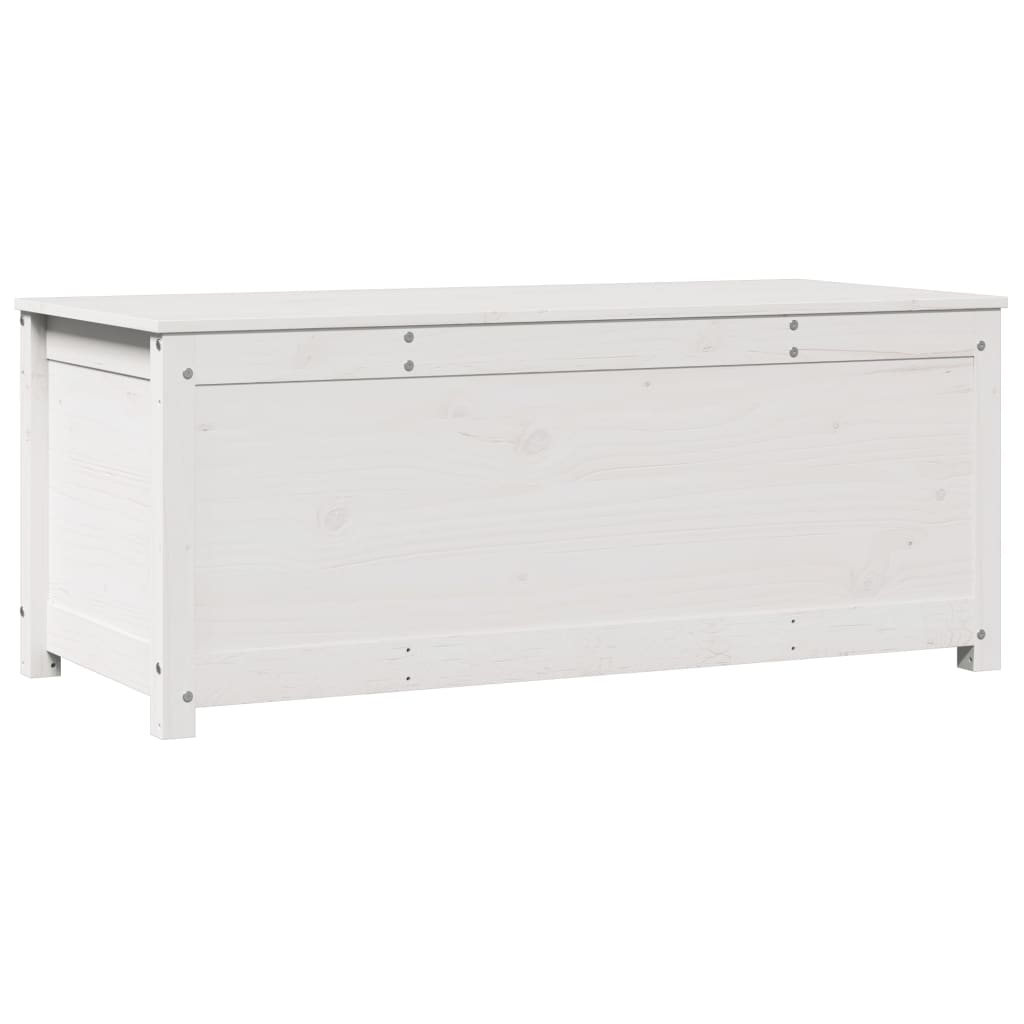 Chest white 110x50x45.5 cm solid pine wood