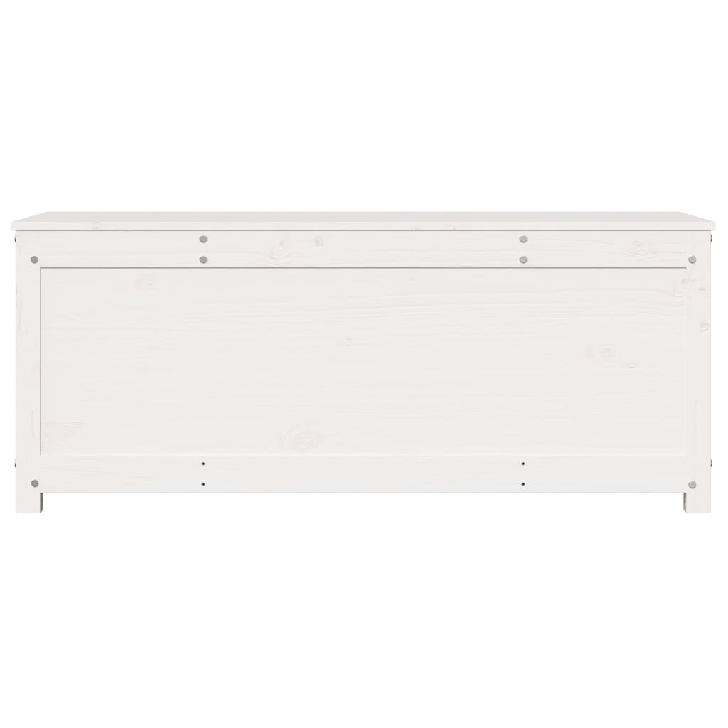 Chest white 110x50x45.5 cm solid pine wood