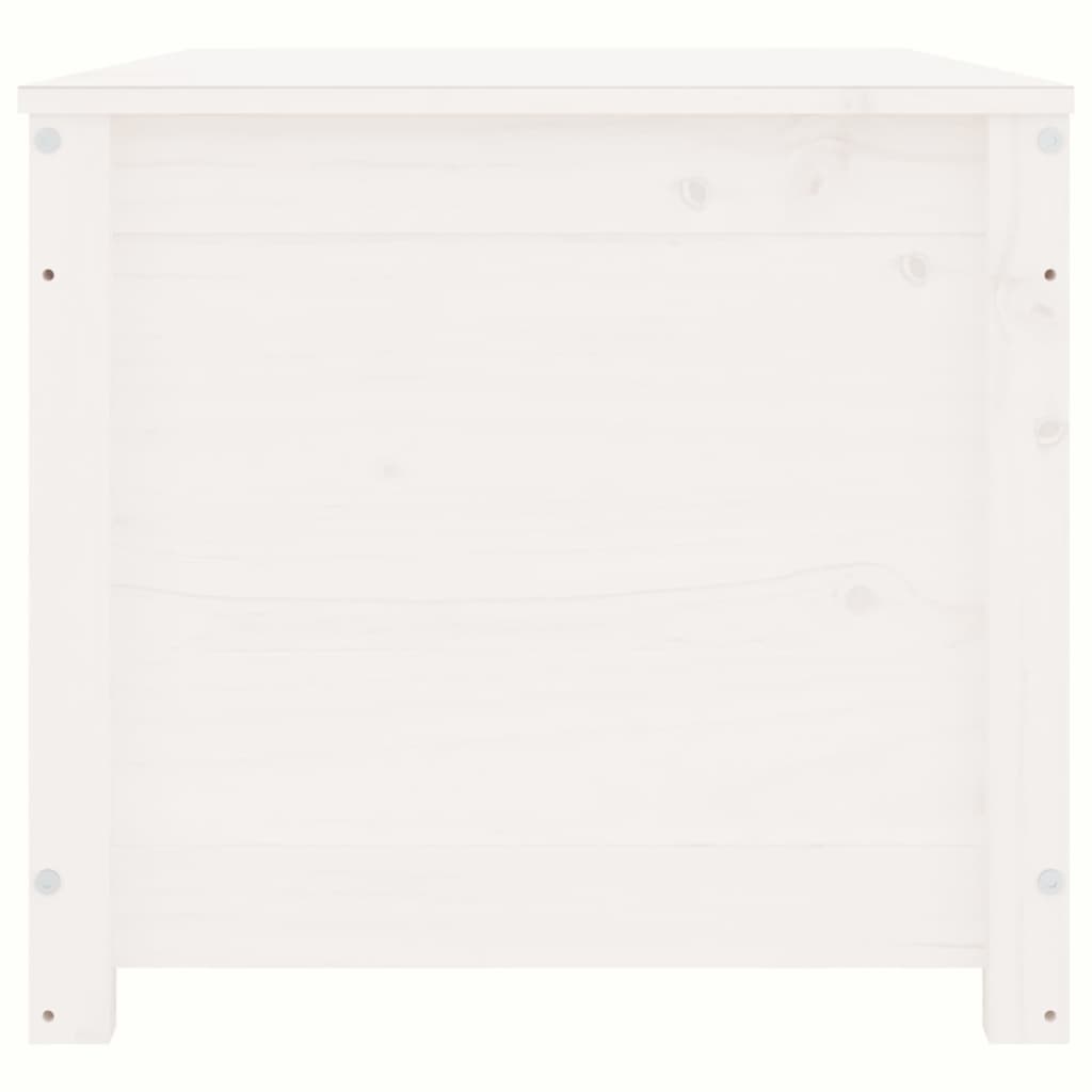 Chest white 110x50x45.5 cm solid pine wood