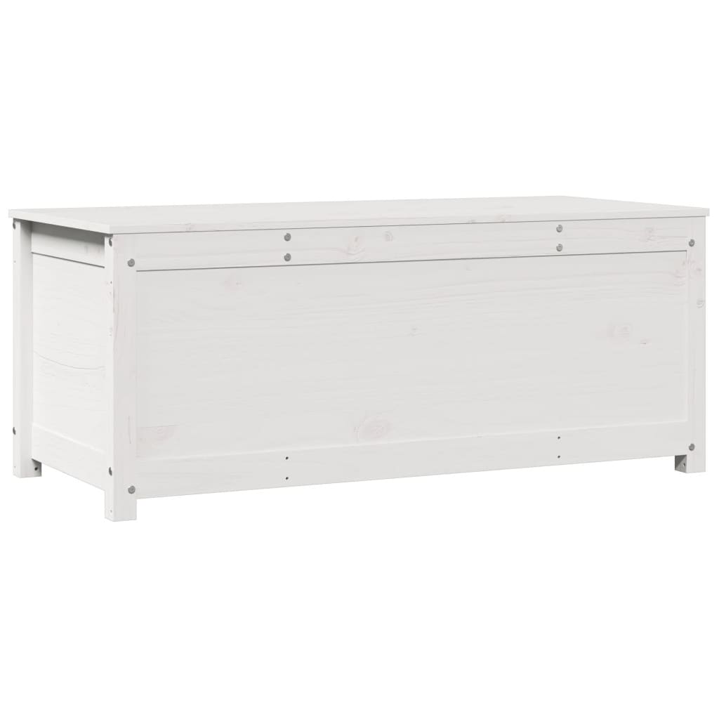 Chest white 110x50x45.5 cm solid pine wood