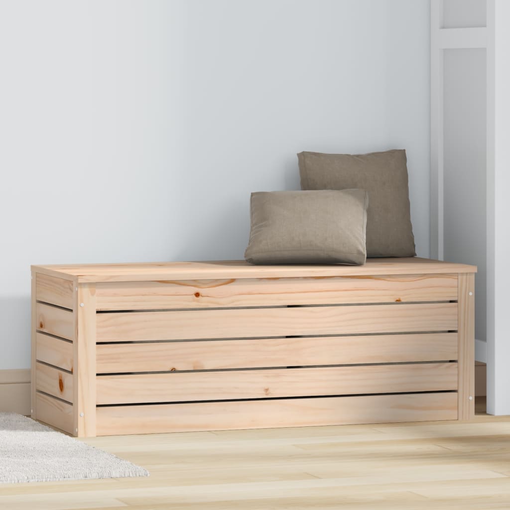 Coffre 89x36,5x33 cm en bois de pin massif