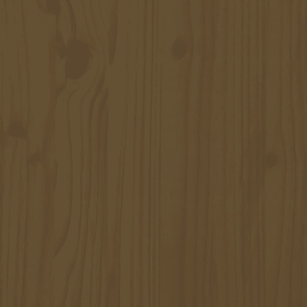Garden chest honey brown 115x49x60 cm solid pine wood