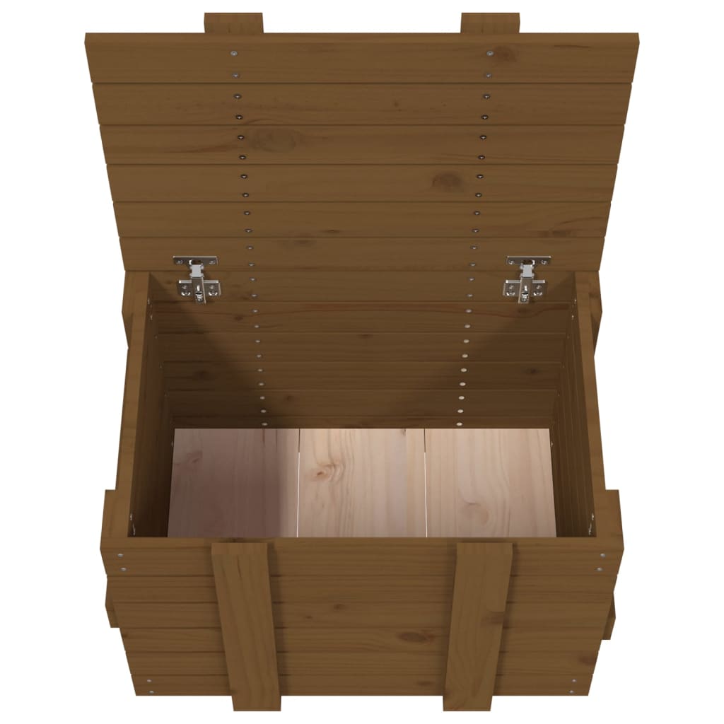 Chest honey brown 58x40.5x42 cm solid pine wood