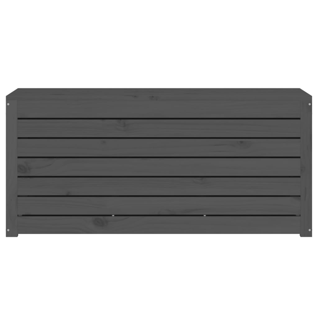 Garden box gray 101x50.5x46.5 cm solid pine wood