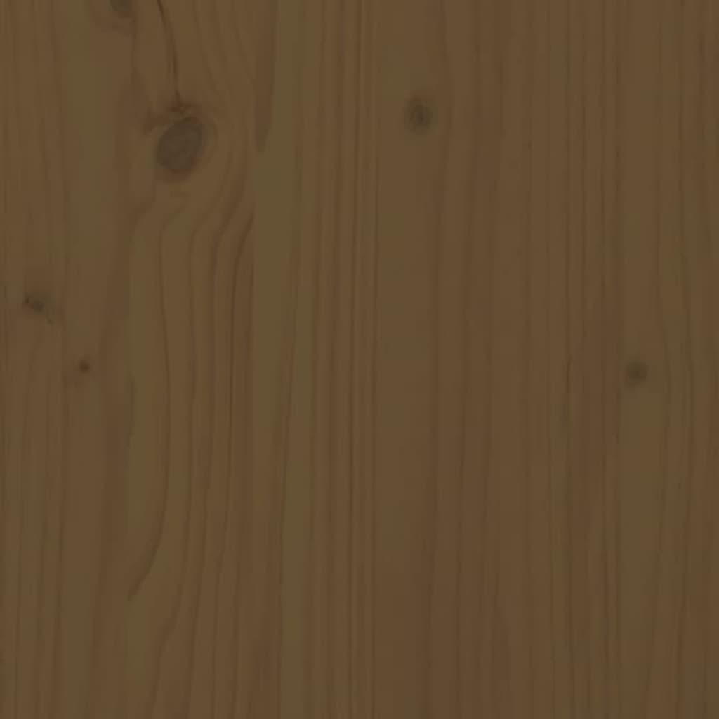 3 pièces. Coffret de jardin en bois de pin massif marron miel