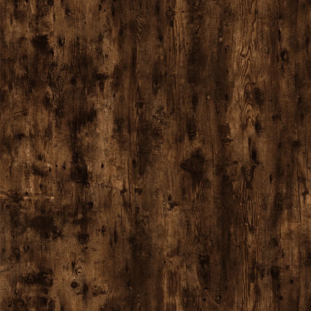 Bookcase 4 compartments smoked oak 40x24x143 cm wood material