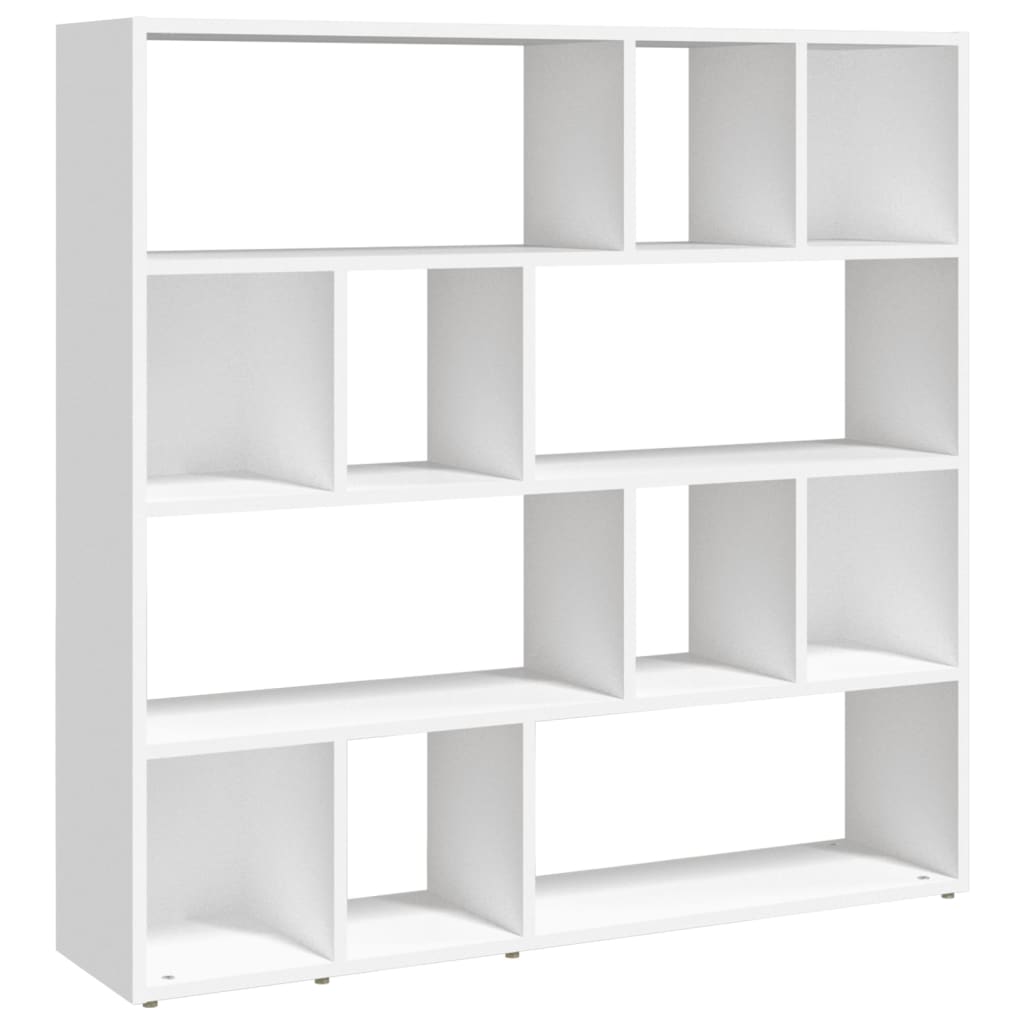 Bibliothèque/séparateur de pièce blanc 105x24x102 cm