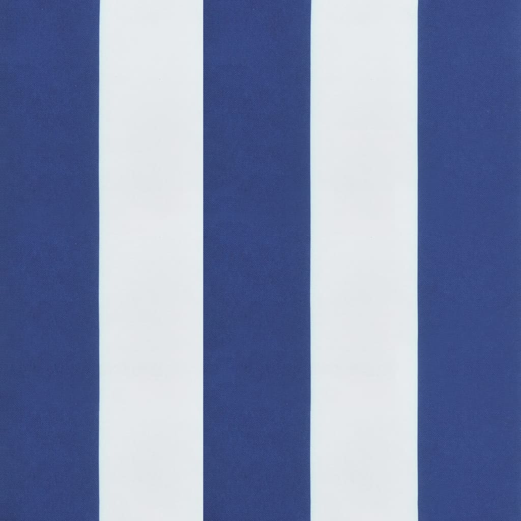 Garden Chair Cushions 6 pcs Blue & White Stripes 50x50x3cm Fabric