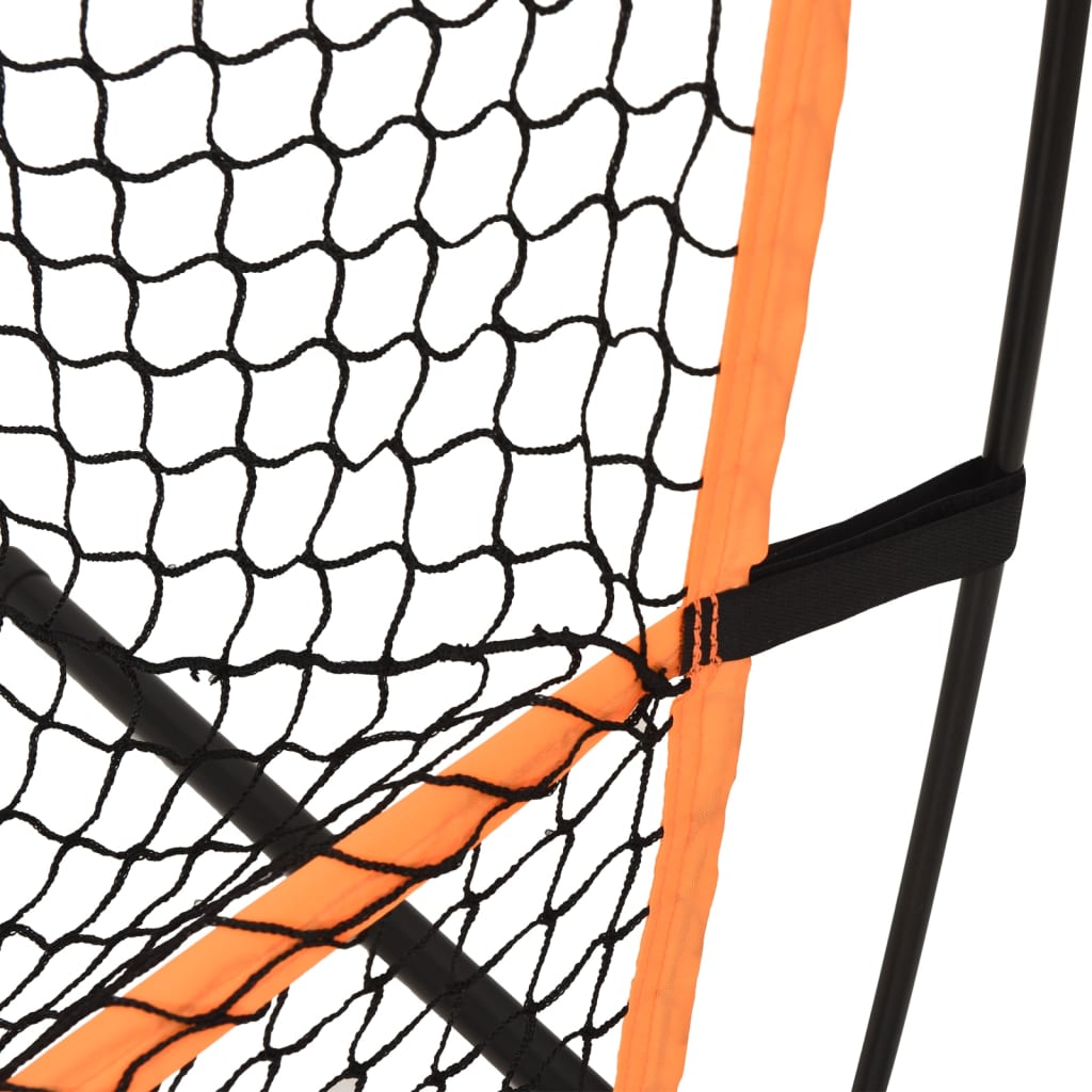 Filet de pratique de golf noir et orange 215x107x216 cm polyester