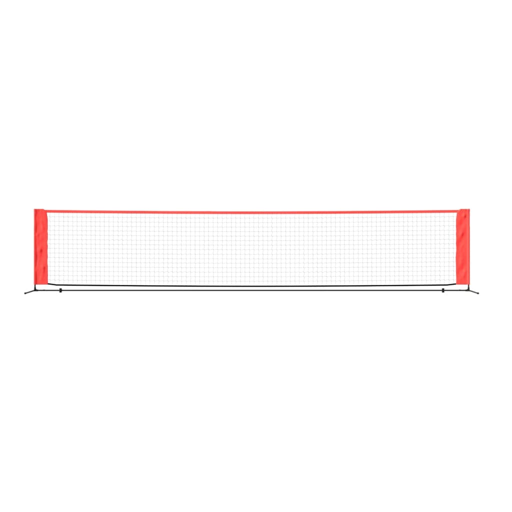 Tennis net black and red 500x100x87 cm polyester
