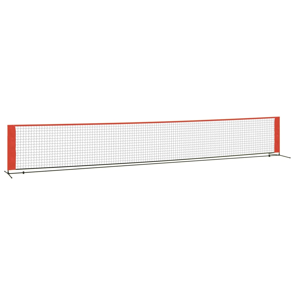 Tennis net black and red 600x100x87 cm polyester