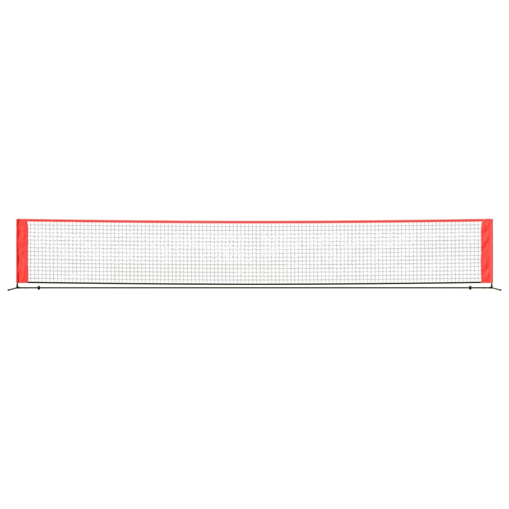 Tennis net black and red 600x100x87 cm polyester