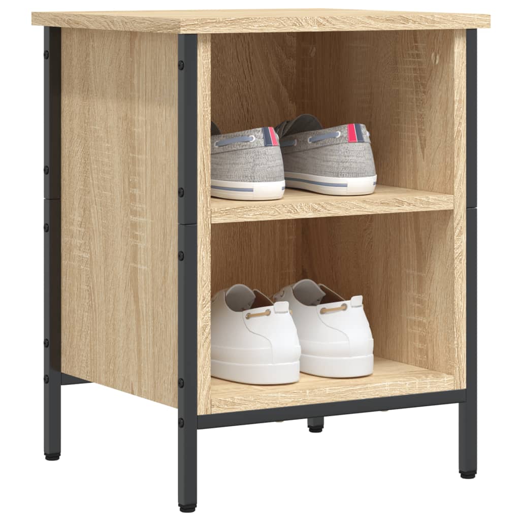 Étagère à chaussures chêne Sonoma 38x35x50 cm en bois