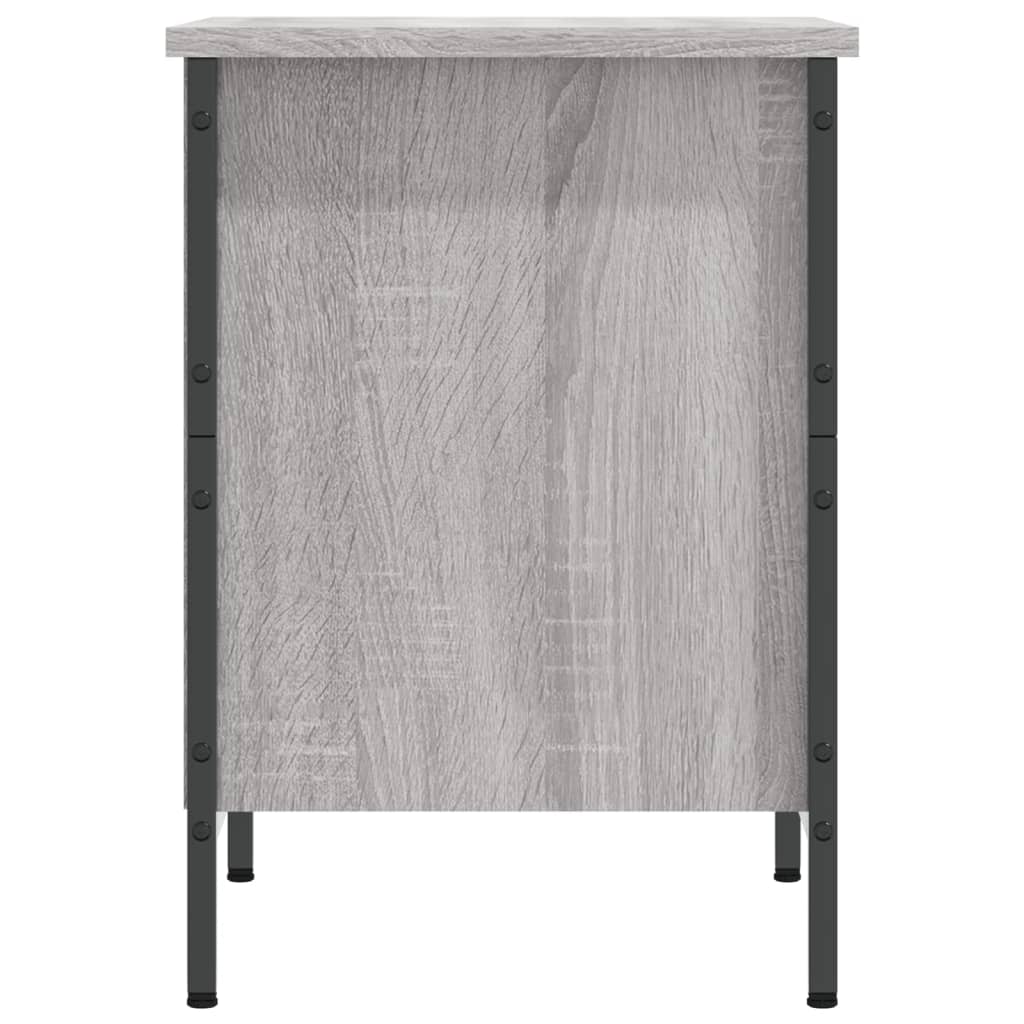 Étagère à chaussures gris Sonoma 38x35x50 cm en bois