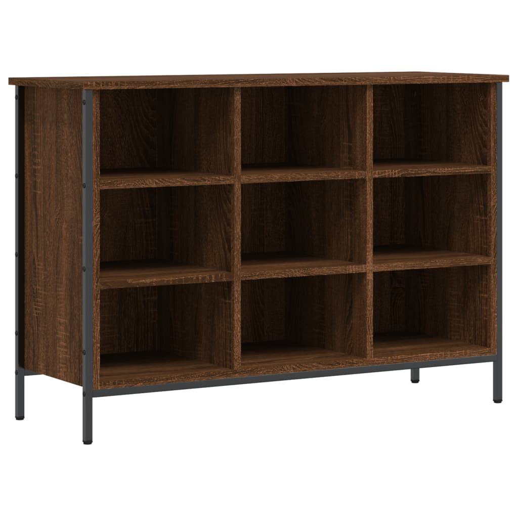 Shoe rack brown oak look 100x35x70 cm made of wood