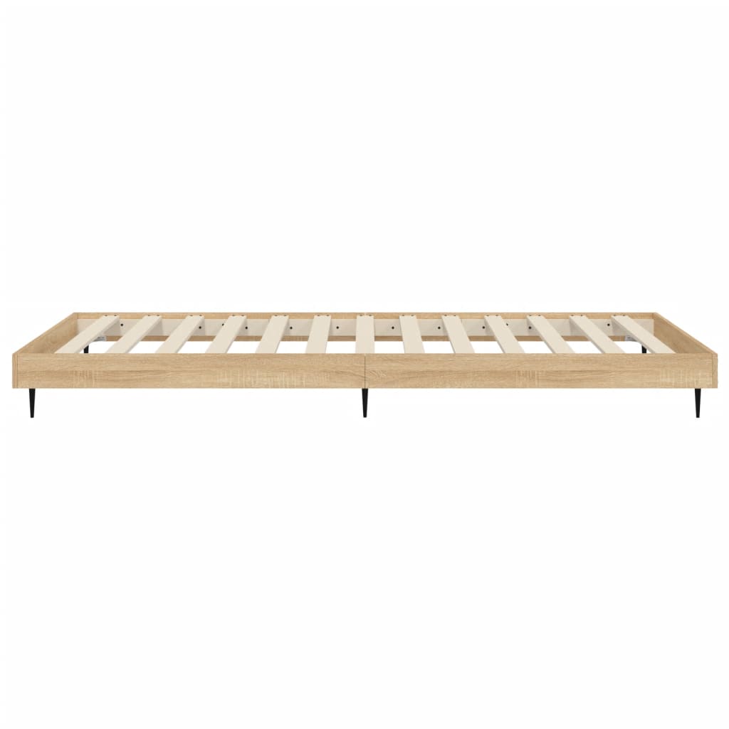 Bettgestell ohne Matratze Sonoma-Eiche 100x200 cm Holzwerkstoff