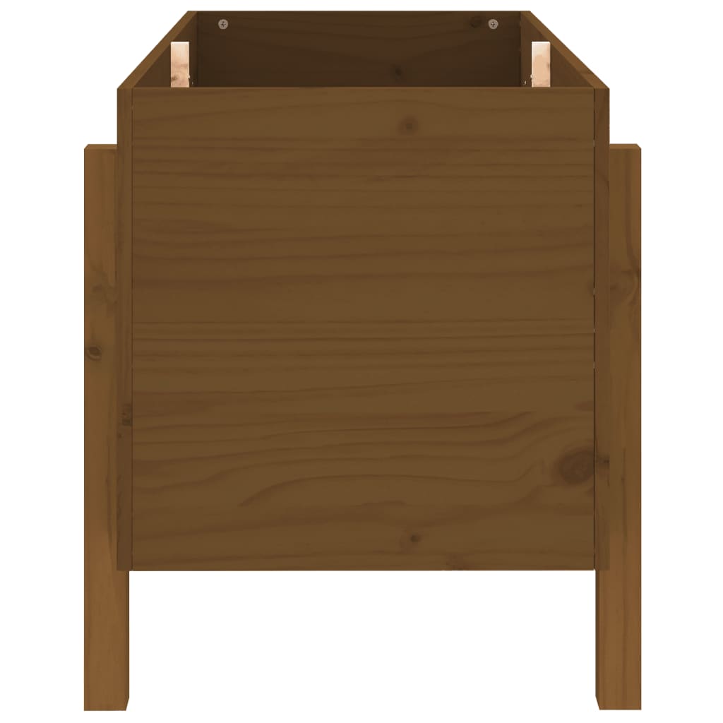 Raised bed honey brown 101x50x57 cm solid pine wood