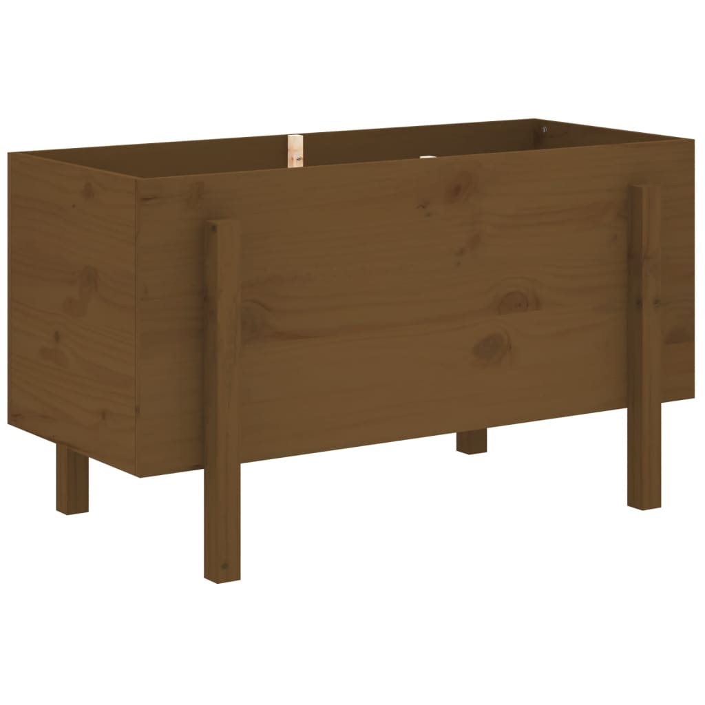 Raised bed honey brown 101x50x57 cm solid pine wood