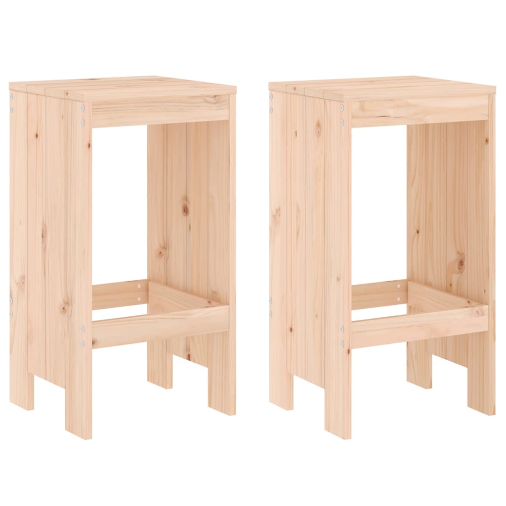 Bar stools 2 pcs. 40x36x75 cm solid pine wood
