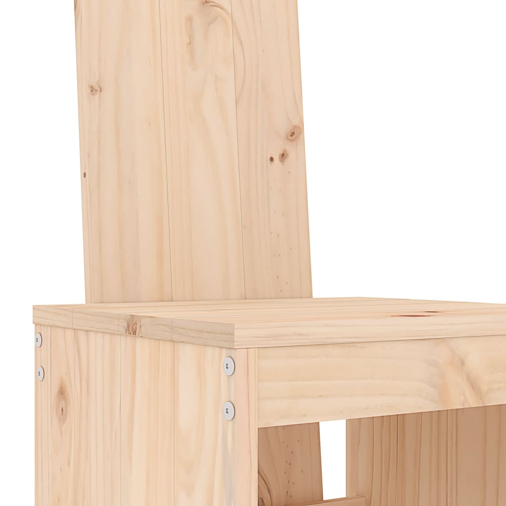 Tabourets de bar 2 pièces 40x42x120 cm bois de pin massif