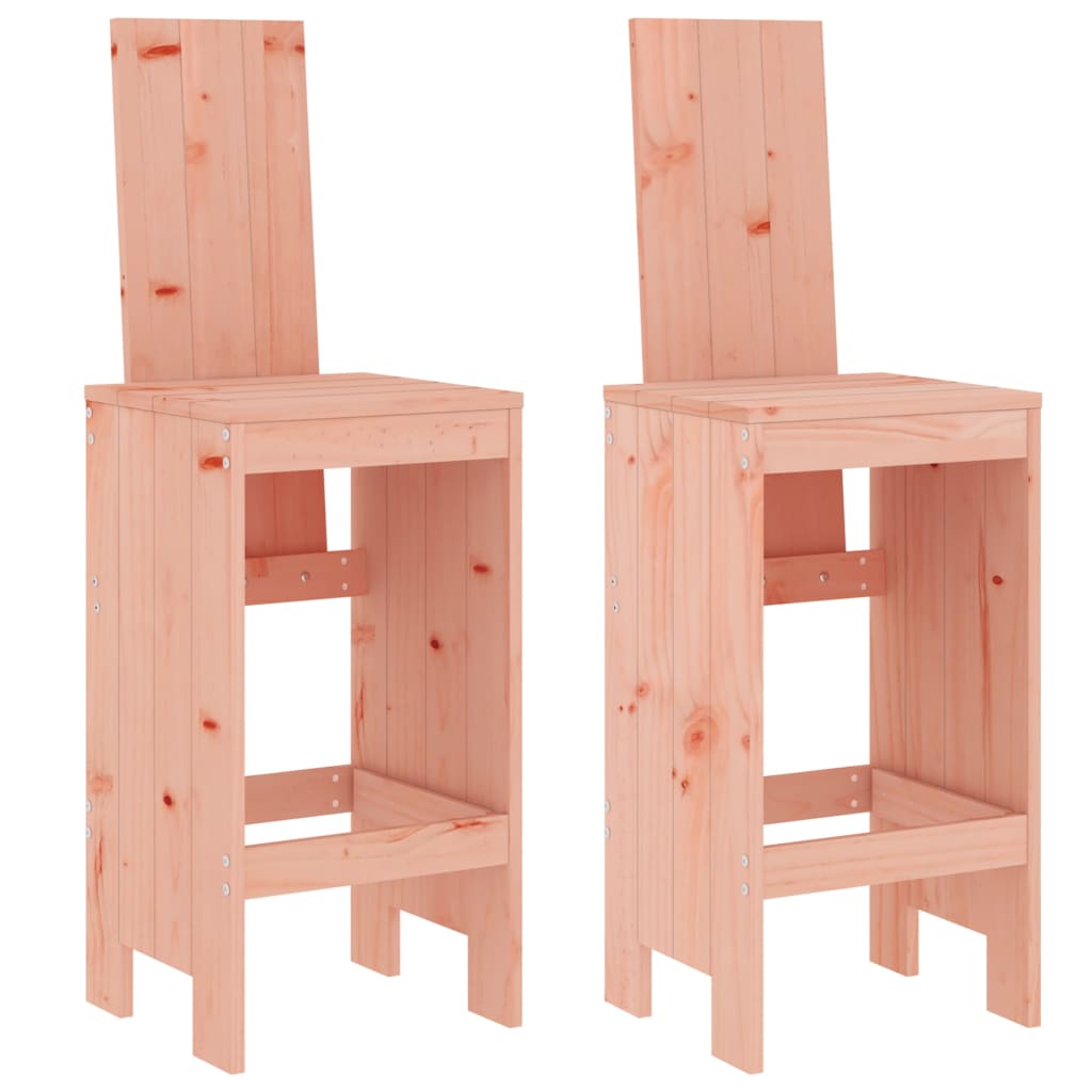 Bar stools 2 pieces 40x42x120 cm solid Douglas fir wood