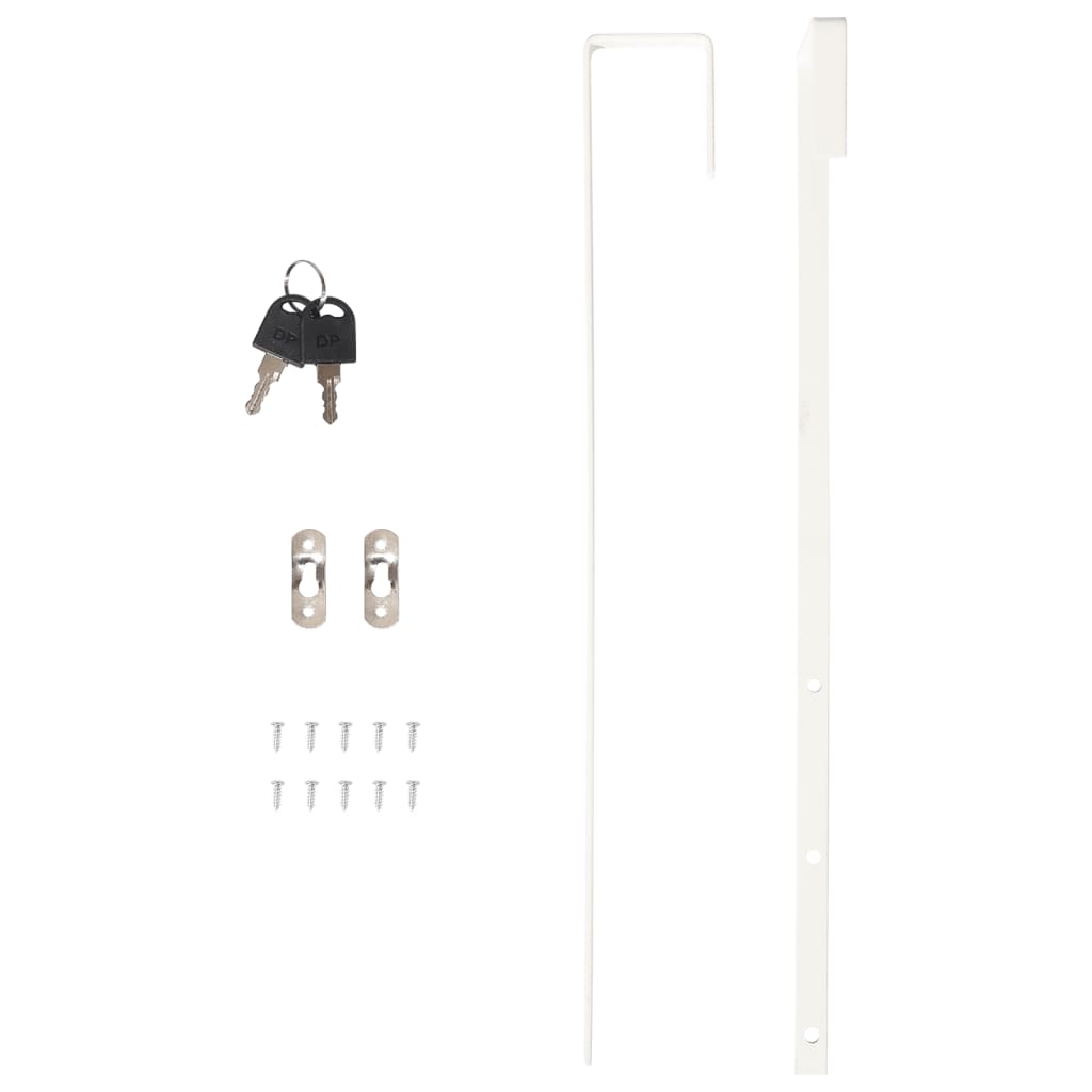 Mirror jewelry cabinet with LED lighting wall mounting white
