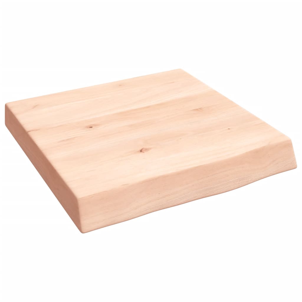 Wall shelf 40x40x(2-6) cm solid oak wood untreated