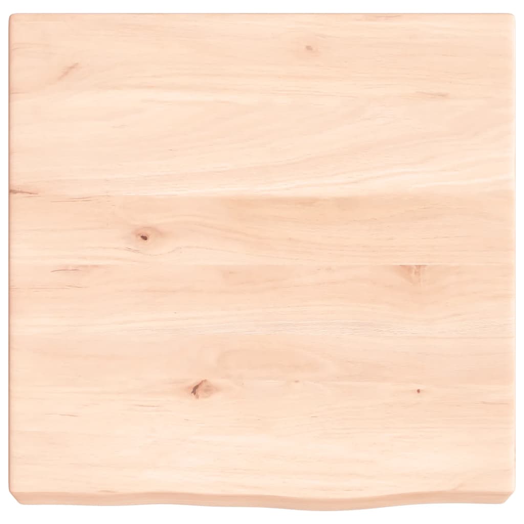 Wall shelf 40x40x(2-6) cm solid oak wood untreated