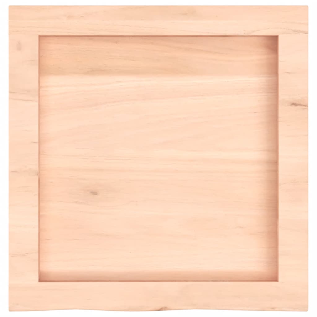 Wall shelf 40x40x(2-6) cm solid oak wood untreated