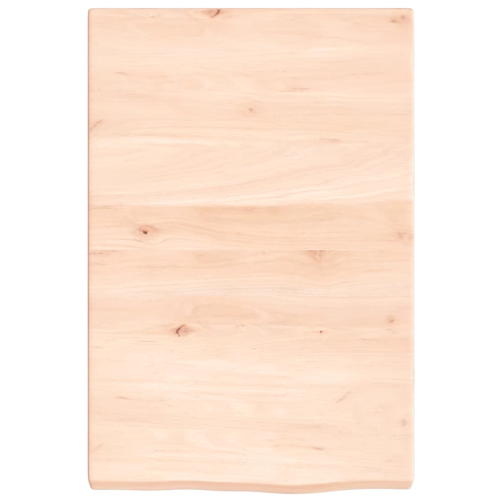 Wall shelf 40x60x(2-4) cm solid oak wood untreated