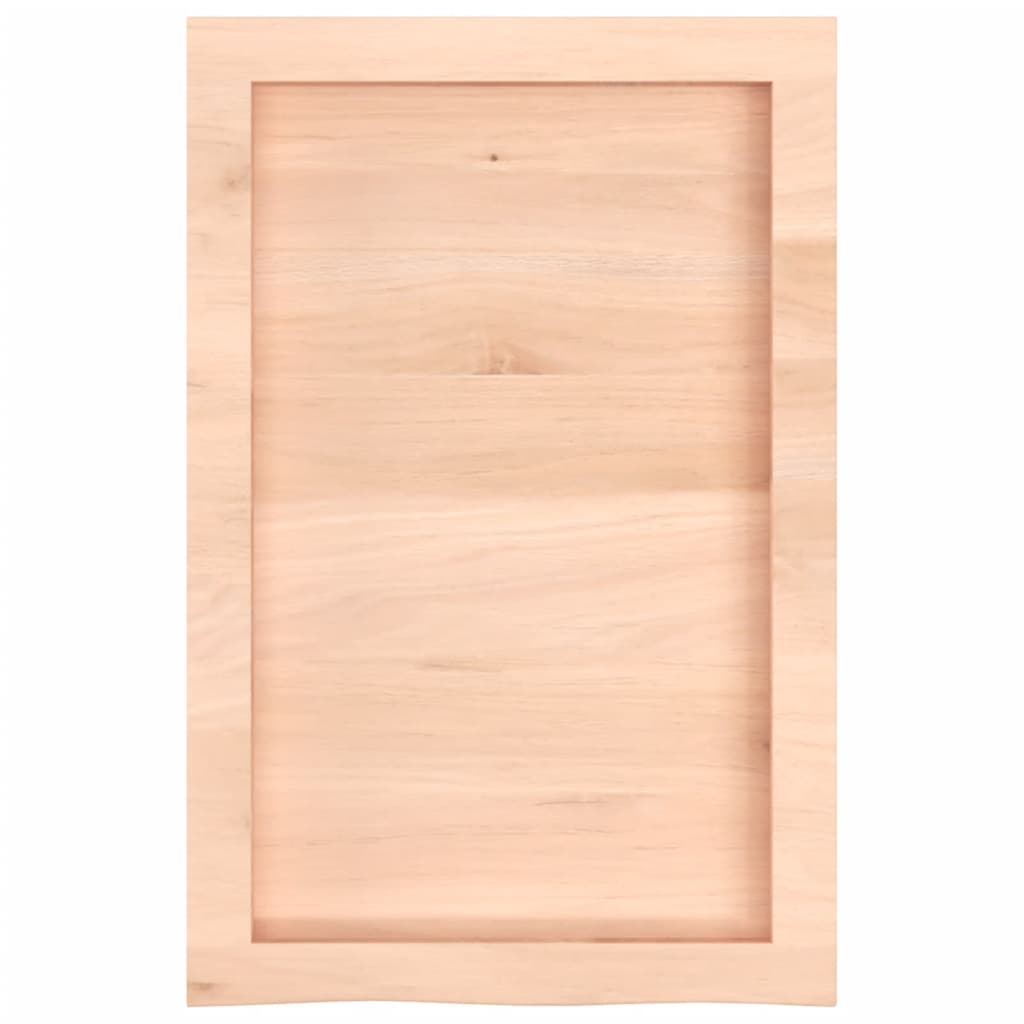 Wall shelf 40x60x(2-4) cm solid oak wood untreated