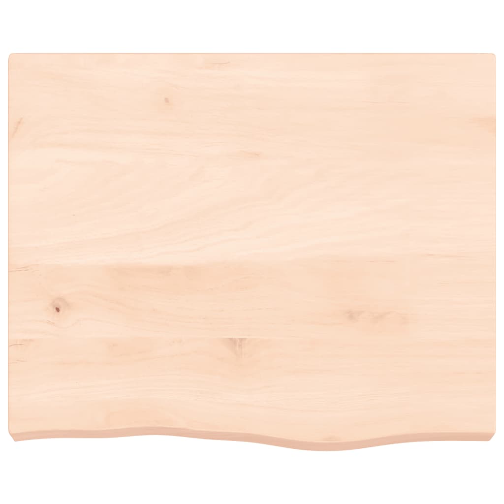 Wall shelf 60x50x(2-6) cm solid oak wood untreated