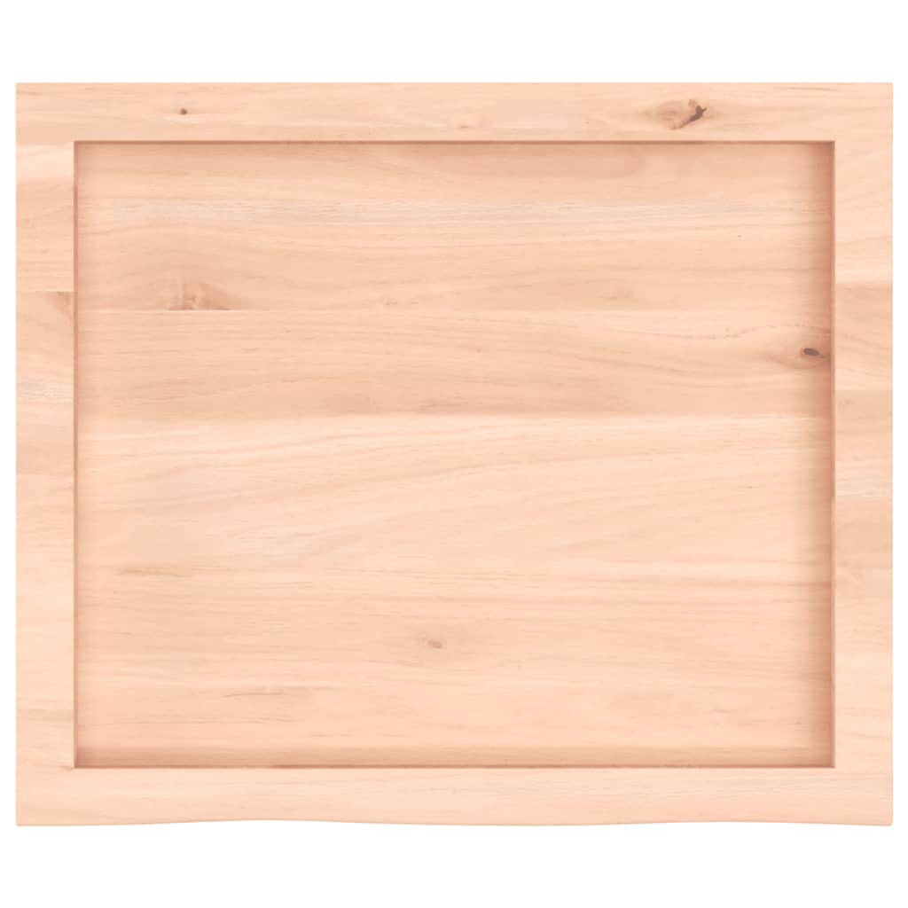 Wall shelf 60x50x(2-6) cm solid oak wood untreated